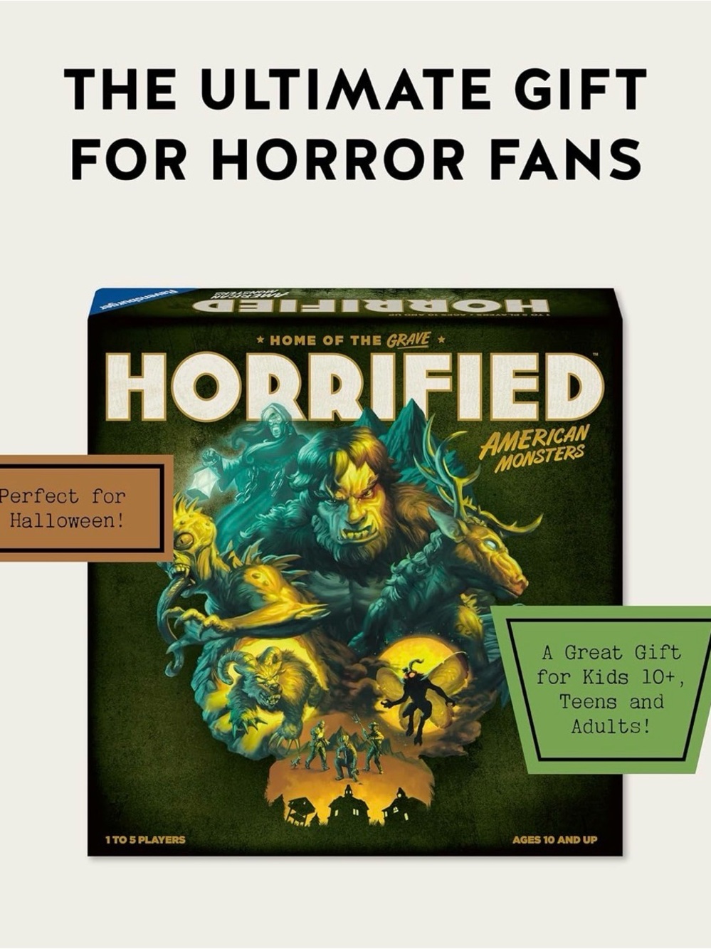 Horrified American Monsters Board Game Horror Fans Halloween